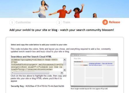 Screenshot von eurekster.com